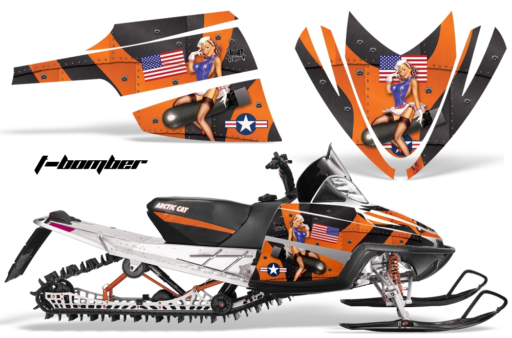 Arctic Cat M Series Graphics Kit TBOMBER ORANGE